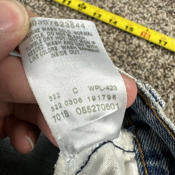 Levis Jeans Mens 34x30 Baggy 527 Bootcut Western Workwear Cotton Y2K Flare - Picture 5 of 12